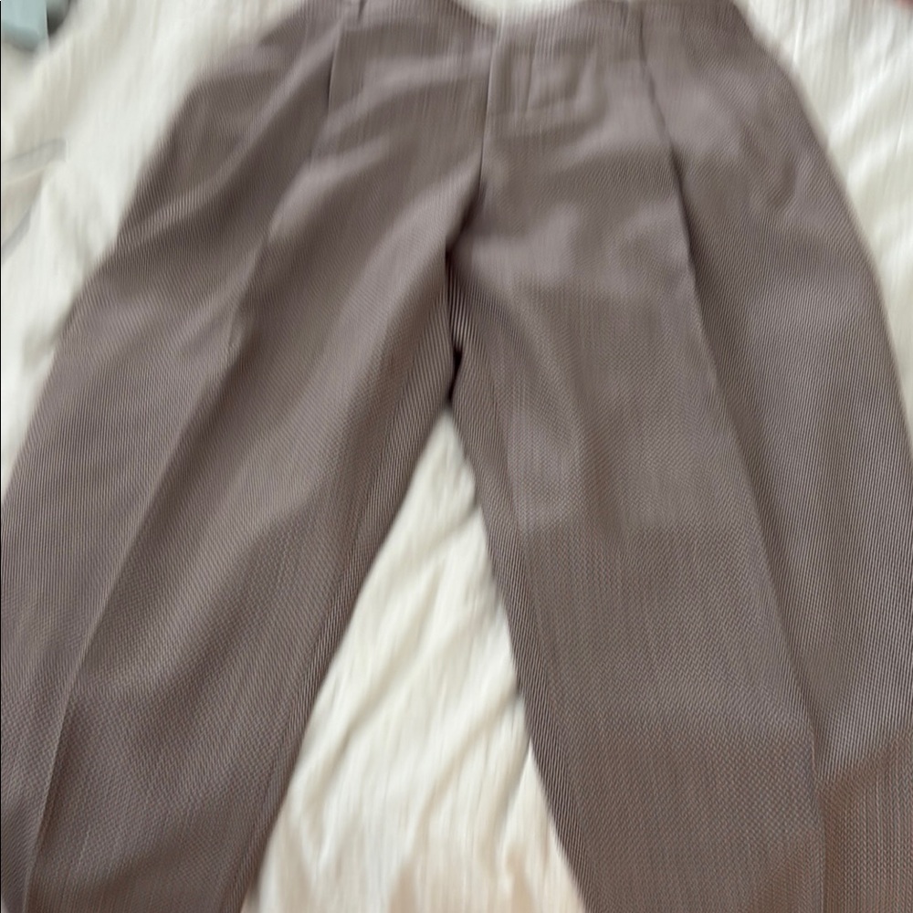 Giorgio Armani Red and Black Houndstooth Trousers